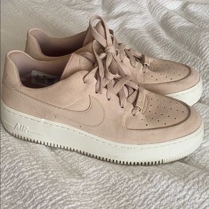 Nike Air Force 1 Blush Platform Sneaker- Size 9